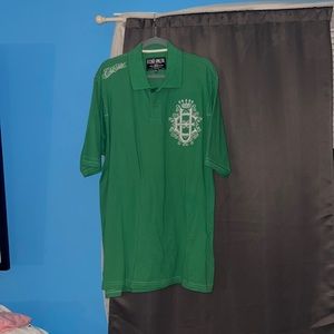 XXL Ecko UNLTD green and white polo
